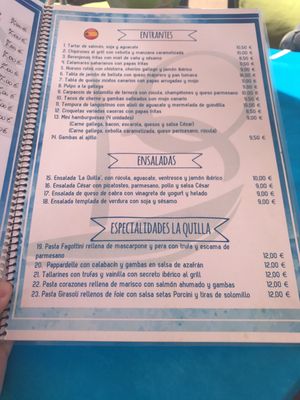 Menu photo 1 La Quilla Las Palmas de Gran Canaria, GC