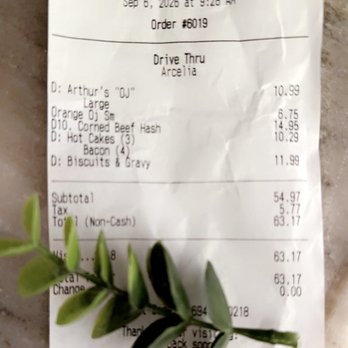 Arthur's - Arthur's OJ price increase. Large - $10.99 and a small- $6.75 - Breakfast & Brunch Near Me - Downey, California Arthur's - Arthur's OJ price increase. Large - $10.99 and a small- $6.75 - Breakfast & Brunch Near Me - Downey, California
