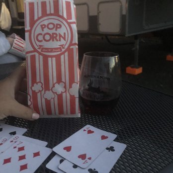 Hi-Way Haven R V Park - Free popcorn for movie watchers! (We bought the wine at their little store!) - RV Parks Near Me - Sutherlin, Oregon Hi-Way Haven R V Park - Free popcorn for movie watchers! (We bought the wine at their little store!) - RV Parks Near Me - Sutherlin, Oregon