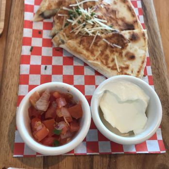 Cafe Maji - Bulgogi quesadilla with a side of salsa and sour cream - Coffee & Tea Near Me - Artesia, California