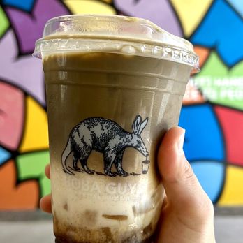 Boba Guys - Brown sugar hojicha with aloe - Bubble Tea Near Me - Long Beach, California