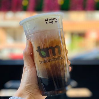 Tea and Milk - Roasted Oolong Tea with Signature Cream - Bubble Tea Near Me - Astoria, New York Tea and Milk - Roasted Oolong Tea with Signature Cream - Bubble Tea Near Me - Astoria, New York