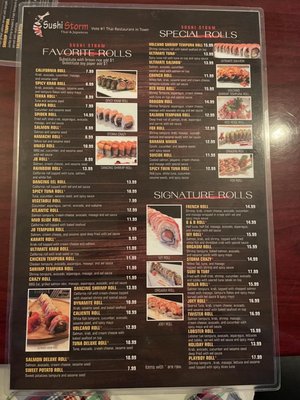 Menu photo 1 Sushi Storm Clermont, FL