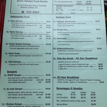 Max & Moritz - Menu and the Hours - Food Stands Near Me - Galiano Island, British Columbia