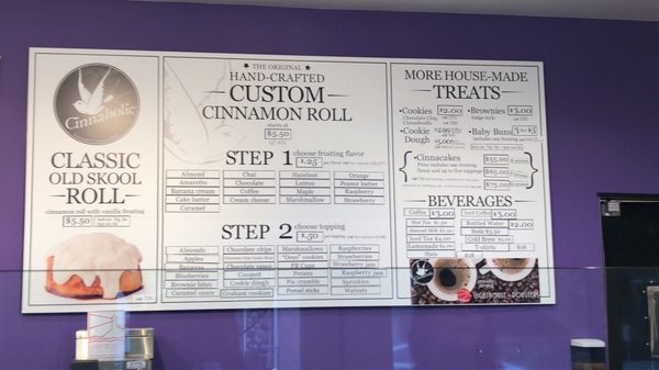 Menu photo 4 Cinnaholic Seattle, WA