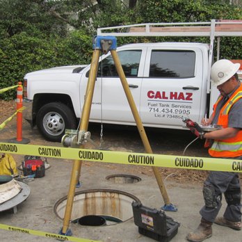 California Hazardous Services - Technician Taking a Sample - Hazardous Waste Disposal Near Me - Santa Ana, California California Hazardous Services - Technician Taking a Sample - Hazardous Waste Disposal Near Me - Santa Ana, California