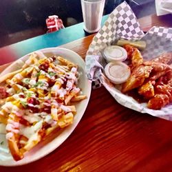 Snookers - Cheddar Bacon Ranch Fries and Sweet Chili Tenders