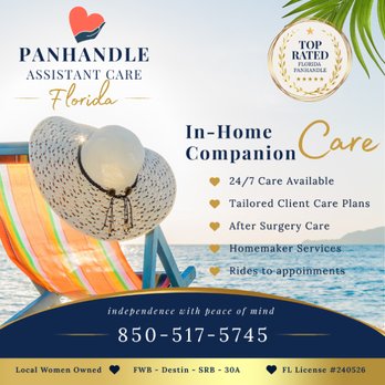 Panhandle Assistant Care - In home senior companion care services - Personal Care Services Near Me - Destin, Florida Panhandle Assistant Care - In home senior companion care services - Personal Care Services Near Me - Destin, Florida