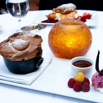 Spago - Spago's Chocolate Raspberry Souffle - New American Near Me - Beverly Hills, California