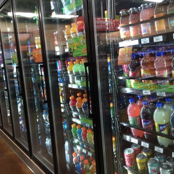 Chevron - a refrigerated refrigerator in a grocery store - Gas Stations Near Me - Petaluma, California
