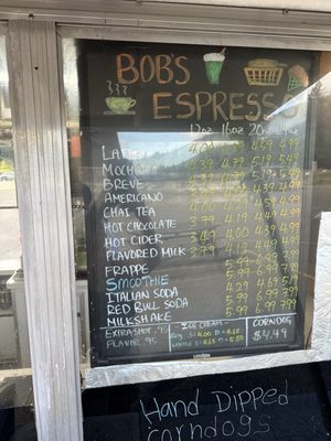 Menu photo 1 Bobs Espresso Snoqualmie Pass, WA