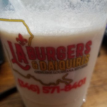 LA Burgers & Daiquiris - White Russian - Cajun/Creole Near Me - Houston, Texas LA Burgers & Daiquiris - White Russian - Cajun/Creole Near Me - Houston, Texas