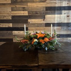La Mission Flowers & Gifts - Only instruction was to make it long for an engagement dinner. Perfection.