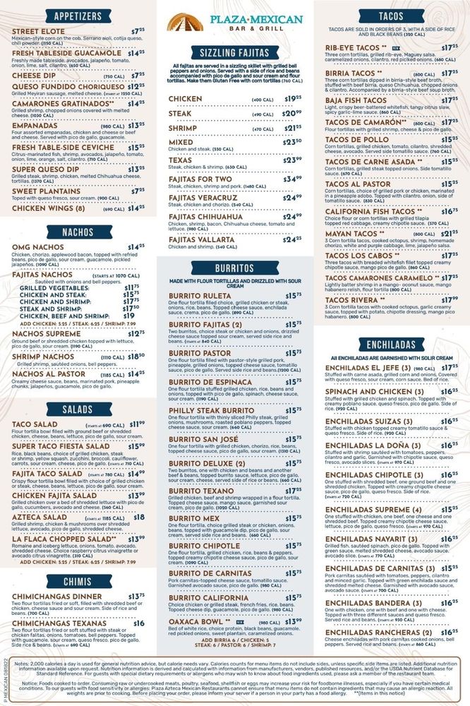 Plaza Mexican Bar And Grill