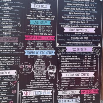 Coffee Shack Brew and Q - Menu 4/2025 - Barbeque Near Me - Peyton, Colorado