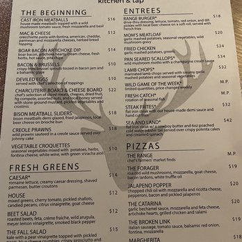 RANGE kitchen & tap - Tonight's menu - New American Near Me - Roseville, California RANGE kitchen & tap - Tonight's menu - New American Near Me - Roseville, California