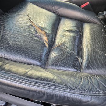 Marvelous Tint Solutions - Worn leather seat bottom - Auto Customization Near Me - Folsom, California Marvelous Tint Solutions - Worn leather seat bottom - Auto Customization Near Me - Folsom, California