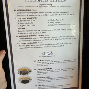 Persian Room - Menu - Persian/Iranian Near Me - Scottsdale, Arizona Persian Room - Menu - Persian/Iranian Near Me - Scottsdale, Arizona