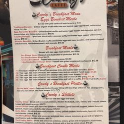 Candy’s Caffé - Menu