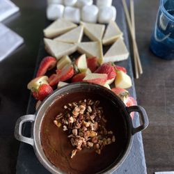 Saved by the Wine - Chocolate fondue