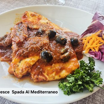 La Bellagina - Swordfish draped with tomatoes based sauce - Pizza Near Me - Bellagio, LC La Bellagina - Swordfish draped with tomatoes based sauce - Pizza Near Me - Bellagio, LC