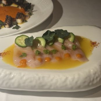 Pisces - Yellow tail Crudo ? - Mediterranean Near Me - Las Vegas, Nevada
