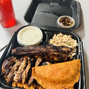 Red Rice - Hafa Adai Plate and CHamorro Punch - Barbeque Near Me - Las Vegas, Nevada