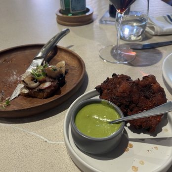Rose Mary - Zucchini fritter and crostino - Italian Near Me - Chicago, Illinois