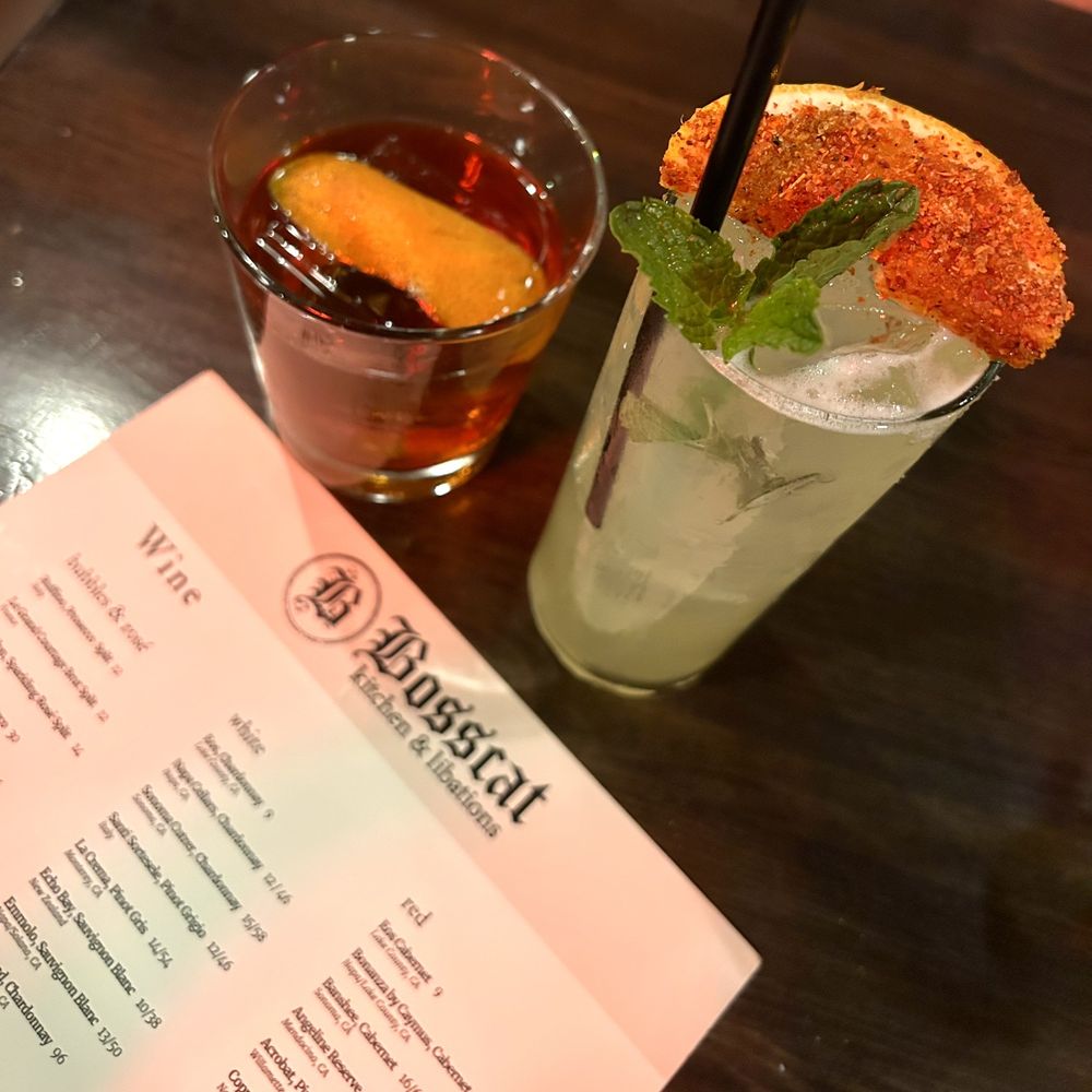 Bosscat Kitchen & Libations - Old fashioned and pineapple sage elixir. - Bars Near Me - Orange, California Bosscat Kitchen & Libations - Old fashioned and pineapple sage elixir. - Bars Near Me - Orange, California