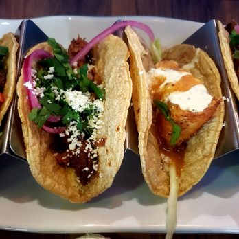 Bollywood Tacos - My boyfriend got, Carne asado, street taco, Mahi Mahi taco and Korean taco. He said everything was very good and all were his fave's. - Tacos Near Me - Milledgeville, Georgia