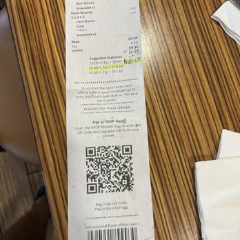 IHOP - Forced gratuity at this IHOP location. - American Near Me - Hapeville, Georgia
