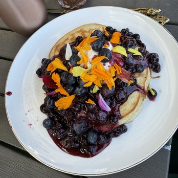 Sugar and Scribe - Blueberry love pancakes - Bakeries Near Me - La Jolla, California Sugar and Scribe - Blueberry love pancakes - Bakeries Near Me - La Jolla, California