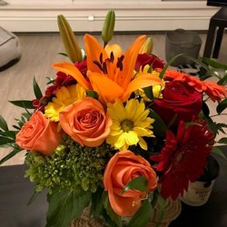 Barrington Florist - A colorful arrangement filled with fresh flowers
