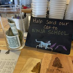 Blue spruce Espresso - I love that they didn't ask for a tip, and they had humor...definitely tipped more!