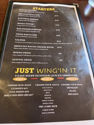 Menu photo 1 Holy Cow Morell, PE