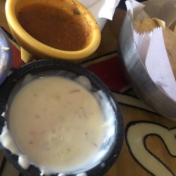 El Refu - The chips, salsa and white queso they came to the table. FREE! It was so good. Not too spicy. Just the right amount of heat. - Mexican Near Me - Humble, Texas El Refu - The chips, salsa and white queso they came to the table. FREE! It was so good. Not too spicy. Just the right amount of heat. - Mexican Near Me - Humble, Texas