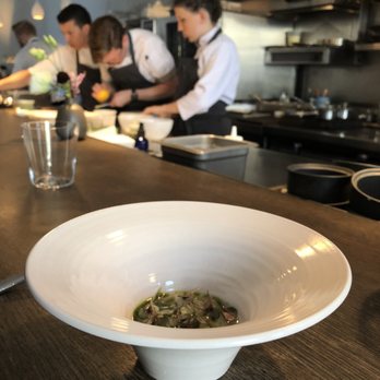 Commis - Raw scallops in clam juice - New American Near Me - Oakland, California Commis - Raw scallops in clam juice - New American Near Me - Oakland, California