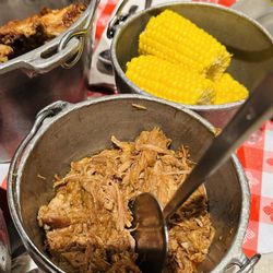 Hatfield & McCoy Dinner Feud - BBQ pulled chicken. Very good.
