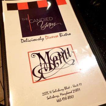 The Candied Yam - Menu - New American Near Me - Salisbury, Maryland The Candied Yam - Menu - New American Near Me - Salisbury, Maryland