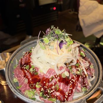 Izakaya Seasun - snowflake marbled chuck flap sukiyaki - Izakaya Near Me - New York, New York