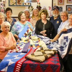 Patchwork Phoenix - Quilters donating quits for Veterans.