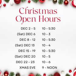 Sessoms & Sons Jewelers - 2025 Holiday Hours