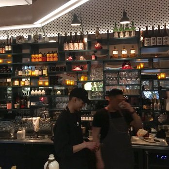 Le Blossom - Shelf of wine and sake - Japanese Near Me - Montreal, Quebec