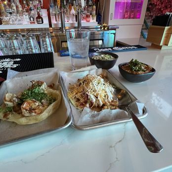 The Dream Tacos - Shrimp and Grits and Spicy Chicken Taco - Cocktail Bars Near Me - Plano, Texas The Dream Tacos - Shrimp and Grits and Spicy Chicken Taco - Cocktail Bars Near Me - Plano, Texas