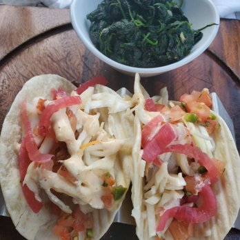 B2 Bistro + Bar - Fish tacos and spinach - Mediterranean Near Me - North Brunswick, New Jersey B2 Bistro + Bar - Fish tacos and spinach - Mediterranean Near Me - North Brunswick, New Jersey