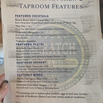 Scratch Kitchen and Taproom - Drinks menu - American Near Me - Cary, North Carolina