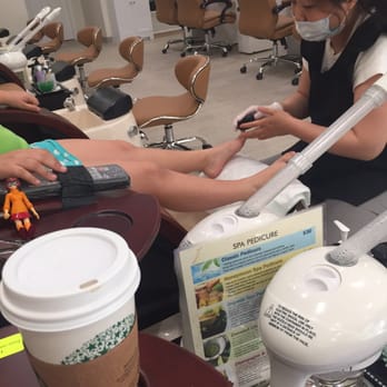 Honey Nails & Spa - They spoiled her and did the hot stone massage  (This is typically NOT InCLuDed w the kids pedicure) - Nail Salons Near Me - Smithfield, Rhode Island