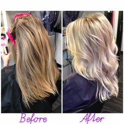 Jennifer McKague at Mint Salon Block - Full head babylight foil with olaplex with root smudge tone and trim