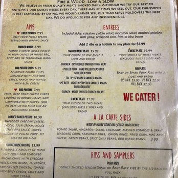 Champs BBQ - Menu - Barbeque Near Me - Bakersfield, California