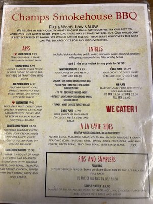 Menu photo 2 Champs BBQ Bakersfield, CA
